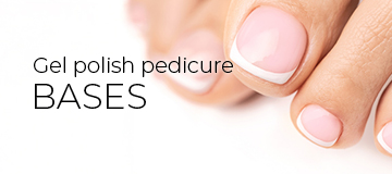 Gel polish pedicure bases