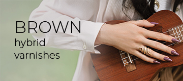 Brown hybrid varnishes