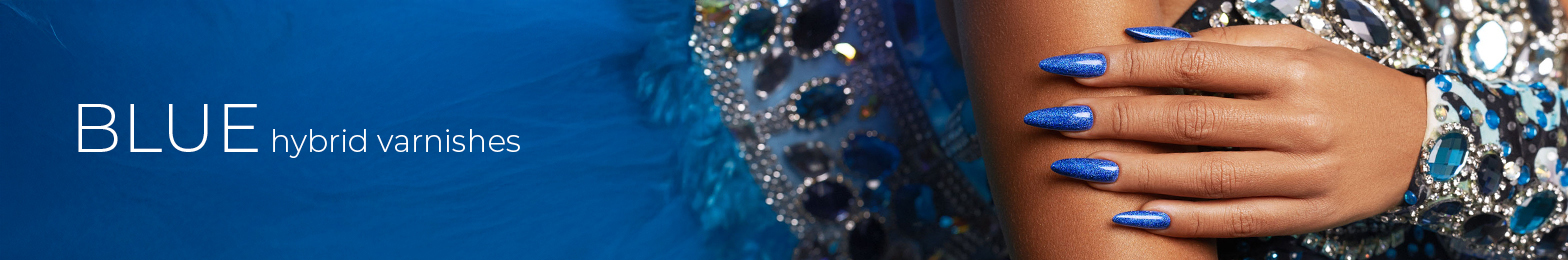 Blue hybrid varnishes