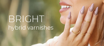 Bright hybrid varnishes