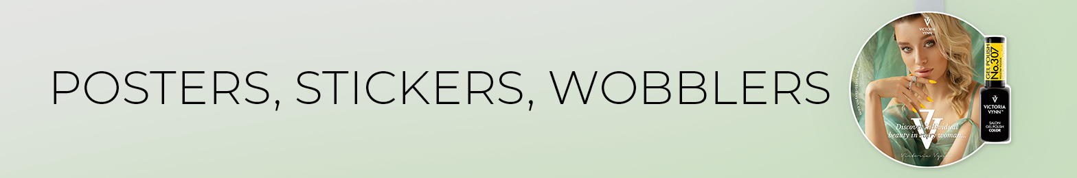 Posters, stickers, wobblers