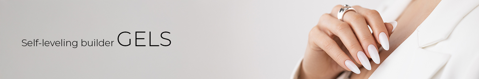 Self-leveling builder gels