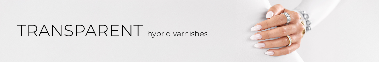 Transparent hybrid varnishes