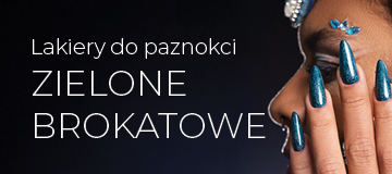 Zielone brokatowe lakiery do paznokci Zielone brokatowe lakiery do paznokci