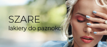 Lakiery hybrydowe szare do paznokci