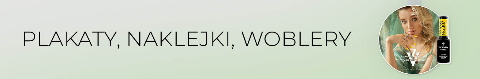 Plakaty, naklejki i wobblery reklamowe do salonu kosmetycznego i manicure 