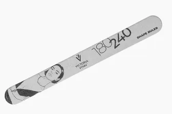 NAIL FILE SHAPE RULLER 1 pc Straight Slim 180/240