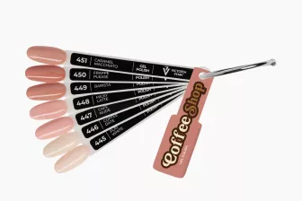 Wzornik kolorów GEL POLISH COFFEE SHOP 445-451