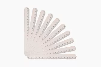 NAIL FILE SHAPE RULLER 10 pcs Straight Slim 180/240