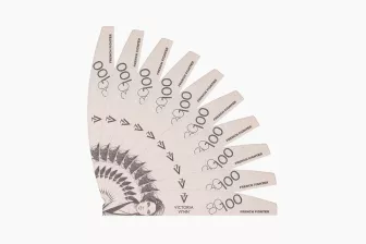 NAIL FILE FRENCH FIGHTER 10 pcs Crescent 80/100