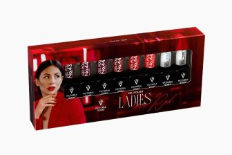 8 PACK Ladies Love Red + GEL POLISH TOP Matte 8 ml + GEL POLISH TOP Oh! My Gloss 8 ml
