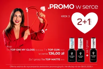TOP GUN 15 ml + TOP GLOSS 15ML + TOP MATTE 8 ml za 0,01 zł