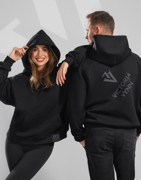 BLUZA Z KAPTUREM CZARNA