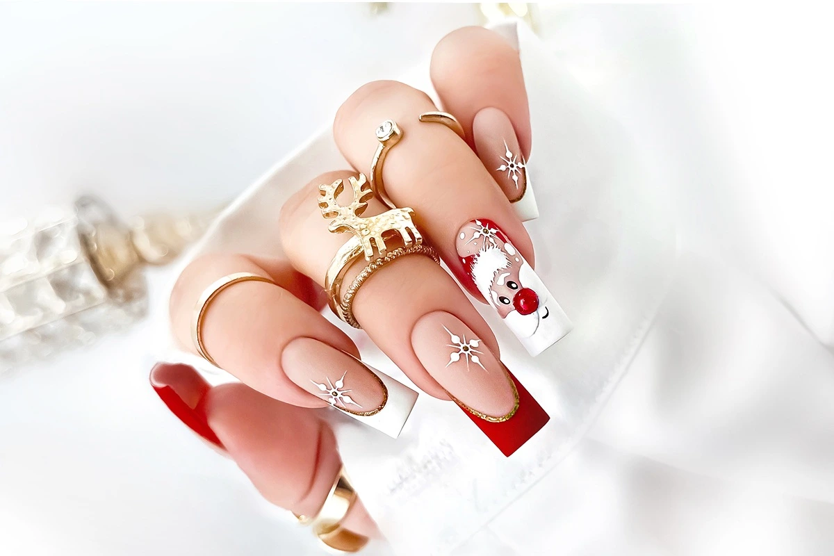Świąteczne zdobienia paznokci - wzory