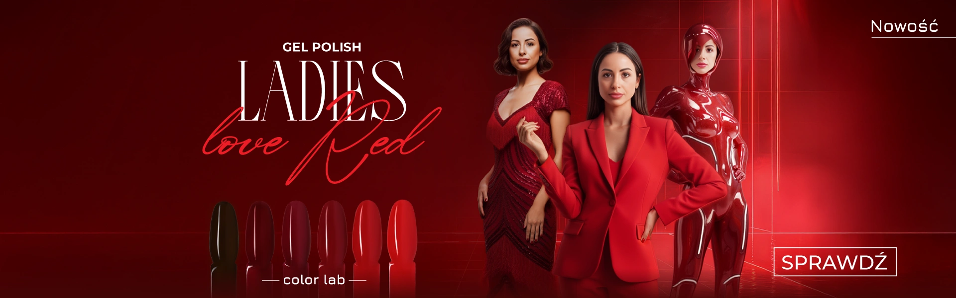 NOWOŚĆ GEL POLISH Ladies love red