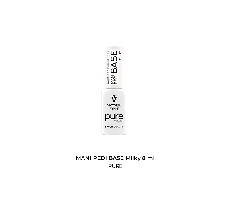 PURE VEGAN MANI PEDI BASE Milky 8 ml