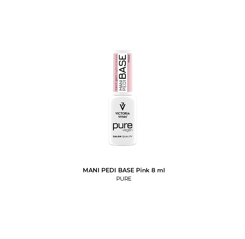PURE VEGAN MANI PEDI BASE Pink 8 ml