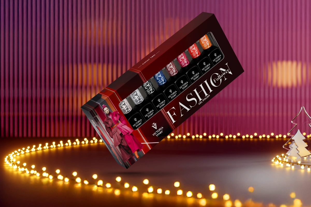 Zestaw do manicure hybrydowego 8 PACK Fashion Follower - Kalendarz adwentowy Victoria Vynn dzień 10
