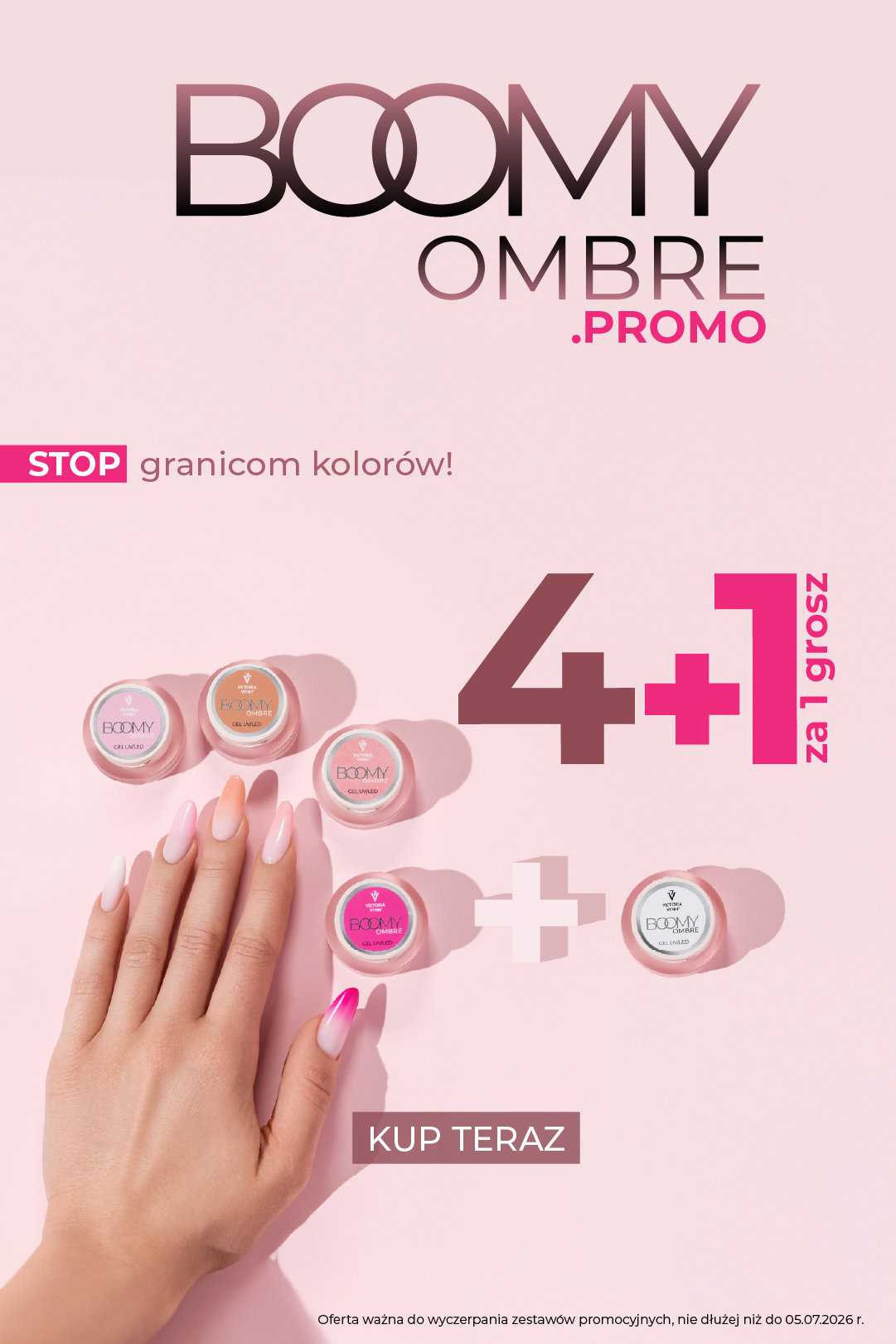 Promocja zestaw BOOMY OMBRE 4+1