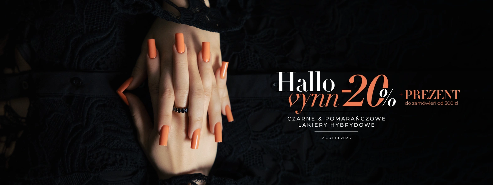 HelloVynn- 20% na lakiery pomaranczowe i czarne