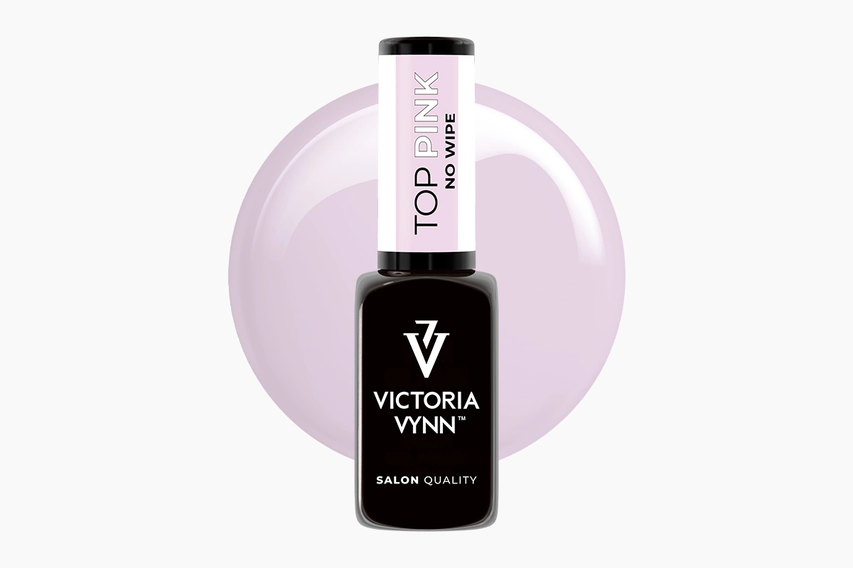 GEL POLISH TOP Pink No Wipe 8 ml