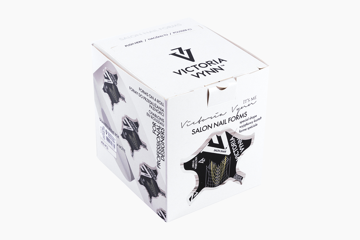 SALON NAIL FORMS BLACK 100 pcs